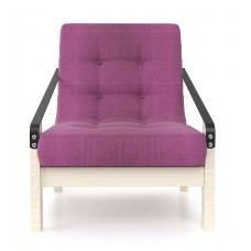 Кресло Локи Textile Беленый Дуб Purple ARSKO стиль скандинавский лофт