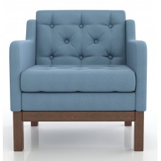 Кресло Айверс Textile Орех Blue ARSKO стиль скандинавский лофт
