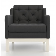 Кресло Айверс Textile Беленый Дуб Black ARSKO стиль скандинавский лофт