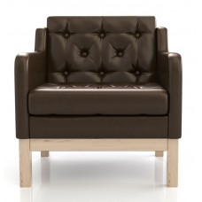 Кресло Айверс Eco-leather Сосна Dark Brown ARSKO стиль скандинавский лофт