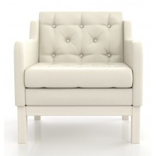 Кресло Айверс Eco-leather Беленый Дуб White ARSKO стиль скандинавский лофт