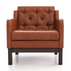 Кресло Айверс Eco-leather Венге Orange ARSKO стиль скандинавский лофт