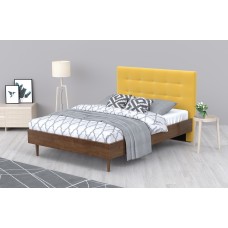 Кровать Альмена Velvet Yellow ARSKO стиль скандинавский лофт , 180x200