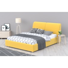 Кровать Бекка Velvet Yellow ARSKO стиль скандинавский лофт , 180x200