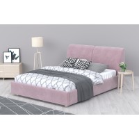 Кровать Бекка Chenille Pink ARSKO стиль скандинавский лофт , 120x200