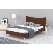 Кровать Финна Velvet Brown ARSKO стиль скандинавский лофт , 160x200