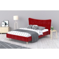 Кровать Финна Chenille Red ARSKO стиль скандинавский лофт , 160x200